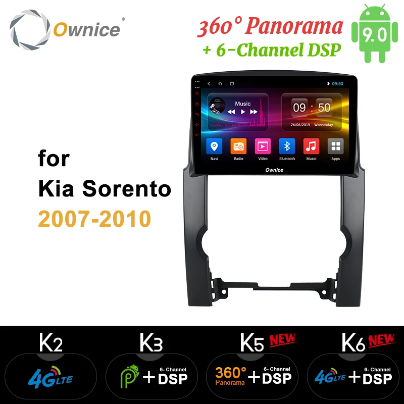 Ownice K1 K2 K3 Восьмиядерный android 9,0 автомобильный dvd для kia sorento 2010-2013 в тире автомобильный стерео gps nagavi головное устройство 4G SIM