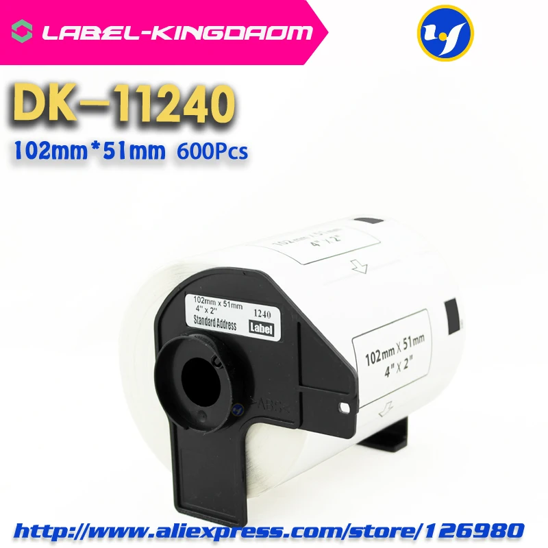 40 рулонов Brother DK 11240 совместимая этикетка 102*51 мм 600 шт Принтер этикеток QL 1060N|brother