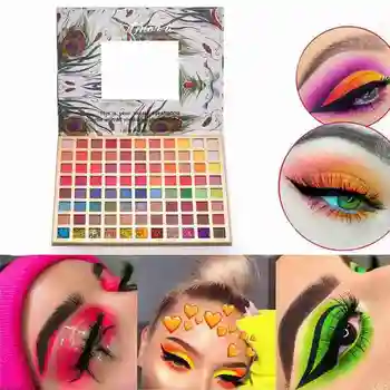 

88 Colors Pearlescent Matte Eyeshadow Palette Shimmer Diamond Shine Colorful Pigmented Smooth Pressed Eye Shadow Powder Makeup