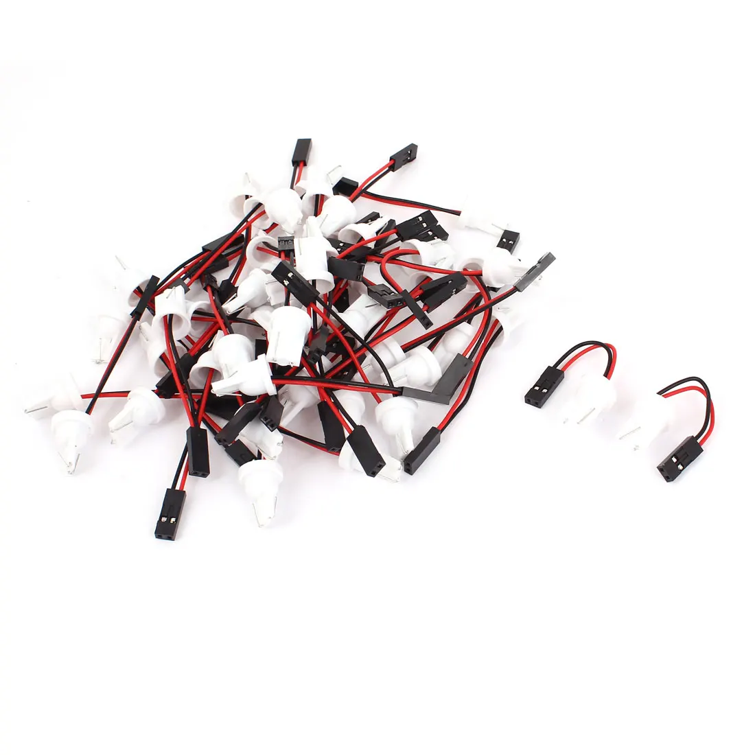 68mm Truck Car Auto T10 LED Bulb Light Adapter Wire Harness 10/20/50 Pcs for Car Interior