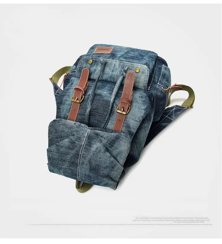 Denim Outdoor Ladies Backpacks Women's School Bags Fashion Female Designer Laptop Backpack Large Capacity Teenage Girls Book Bag