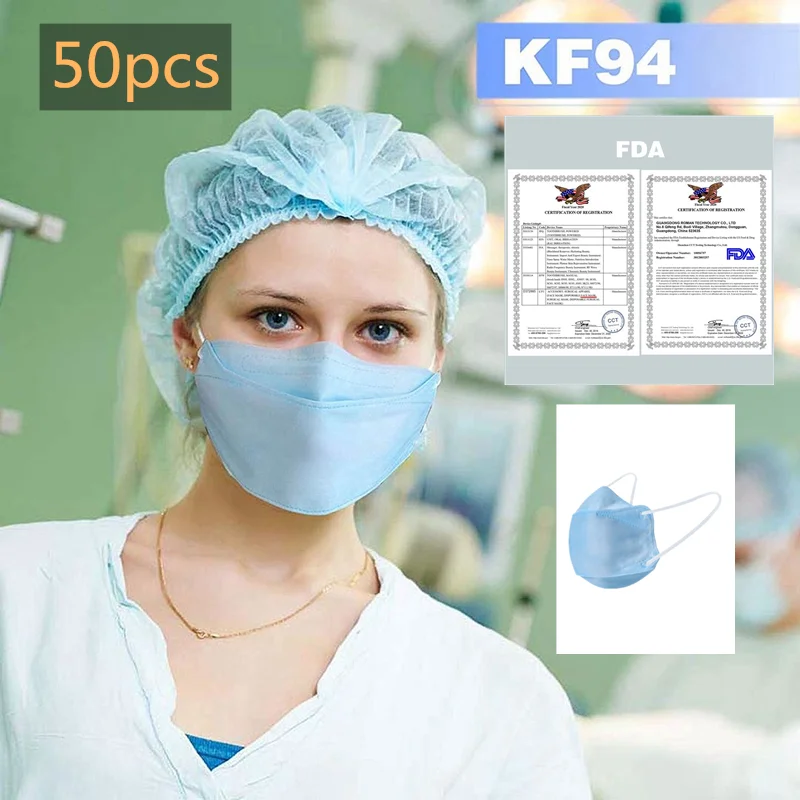 

50Pcs Masks Disposable Mask Mouth Face Mask Filtration Anti-Dust Mask Disposable Virus Masks