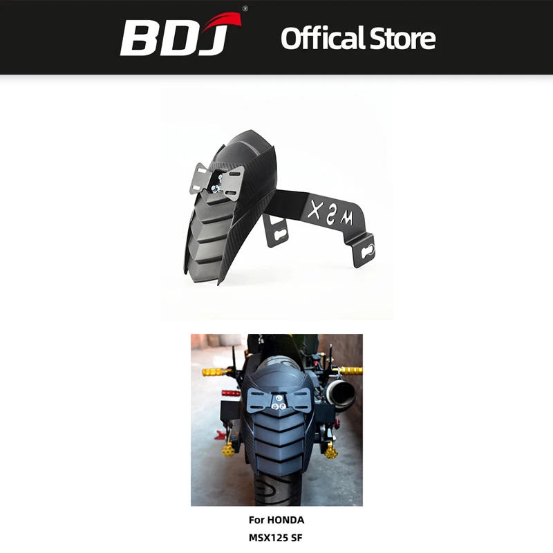 

BDJ Motorcycle Retrofit Accessories Rear Mudguard Modify Fenders Rear Splash Guard For HONDA MSX125 SF Monkey