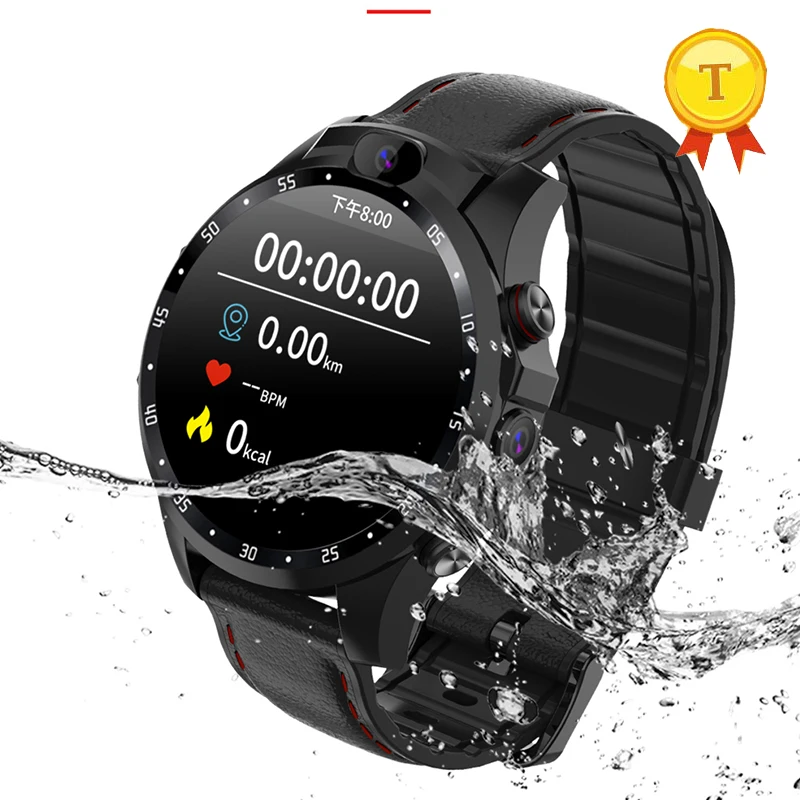 

Smart watch ip67 Waterproof 4G netcom 3+32GB 1.6 inch IPS big screen heart rate monitor support GPS 5MP camera Smartwatch