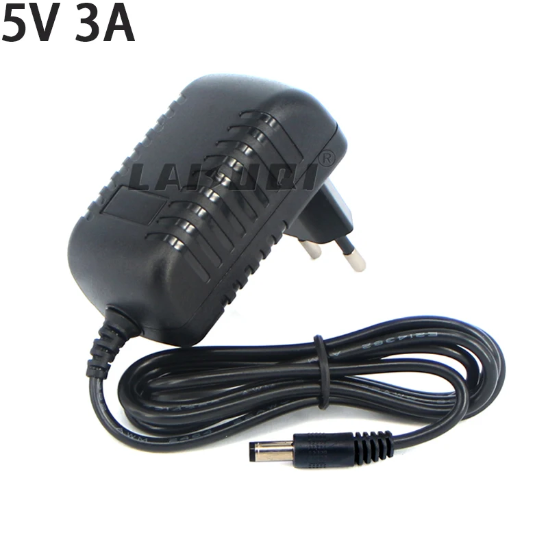 1 шт 5V 3A DC5.5mm AC100 240V переменного тока в постоянный адаптер 3000mA Мощность питания