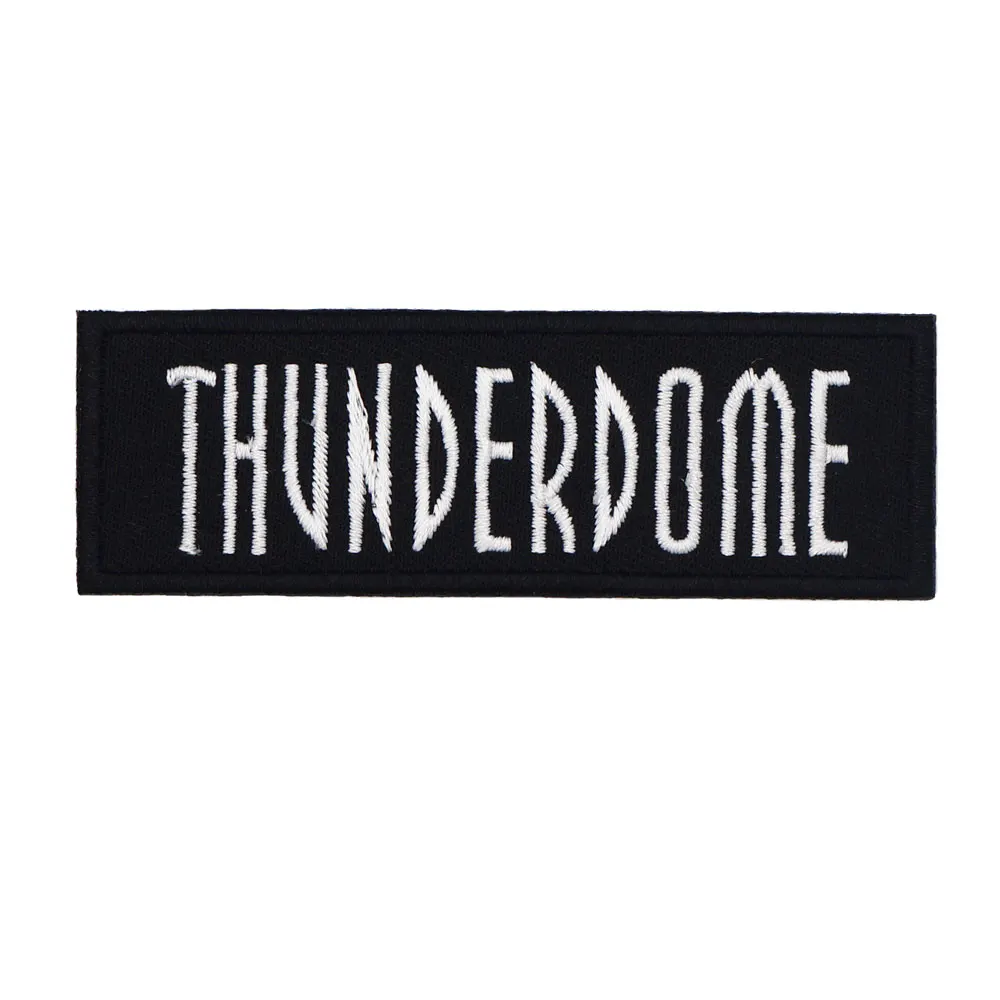 THUNDERDOME утюгом на подложке в стиле панк с вышивкой &quotчереп водитель байкер
