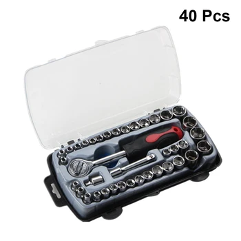 

40pcs T Type Socket Wrench Set For Car Repair Tool Kit Crank Wrench Automobile Repair Wrench Kit Car Repair Wrench Hand Tool Box