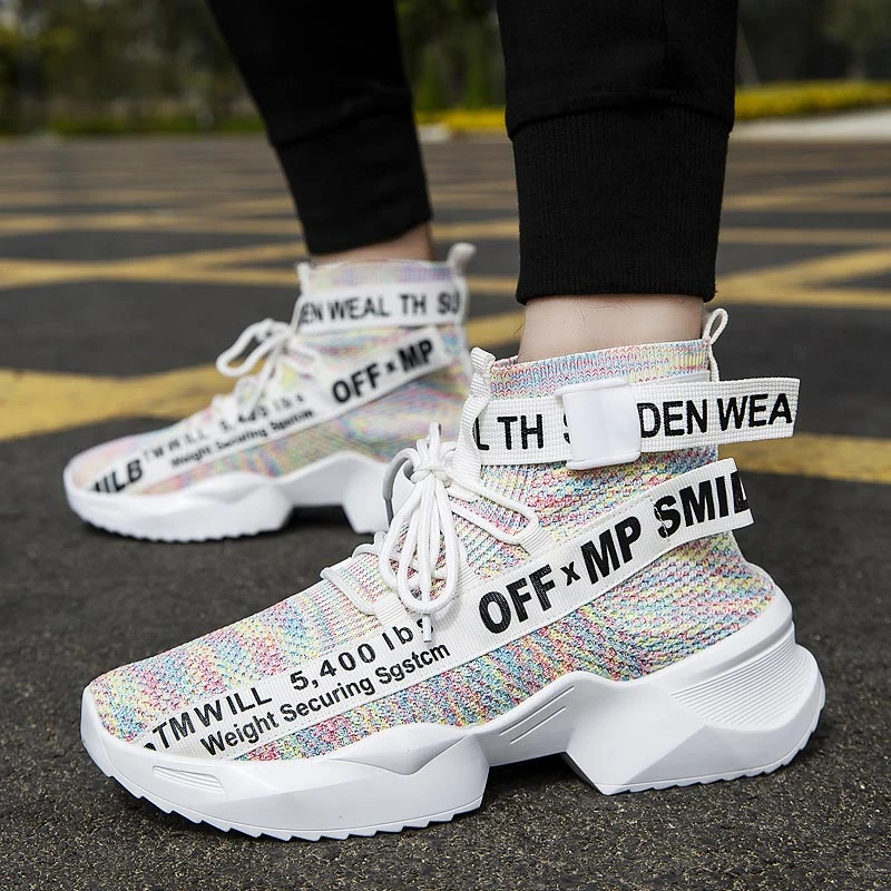 mens knit running shoes