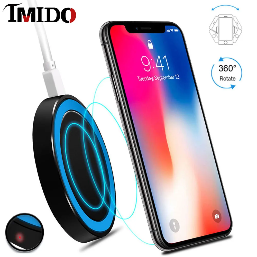 Qi Беспроводное зарядное устройство для samsung Xiaomi Redmi Iphone huawei Honor Nokia Oneplus