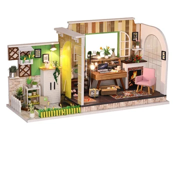 

Doll House Furniture Miniature Dollhouse DIY Miniature House Room Box Theatre Toys for Children Casa DIY Dollhouse