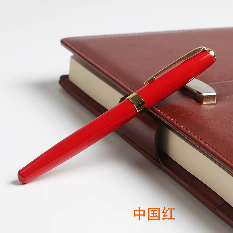 Red roller pen Рекламные ручки, подарочные ручки, рекламная роликовая ручка, металлическая роликовая ручка, рекламная шариковая ручка - Цвет: Red roller pen