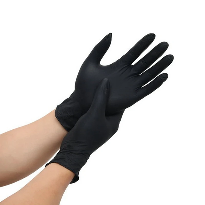 

100pcs Disposable Nitrile Rubber Gloves Universal For Left And Right For Home Cleaning Rubber Catering Food Gloves Garden Gloves