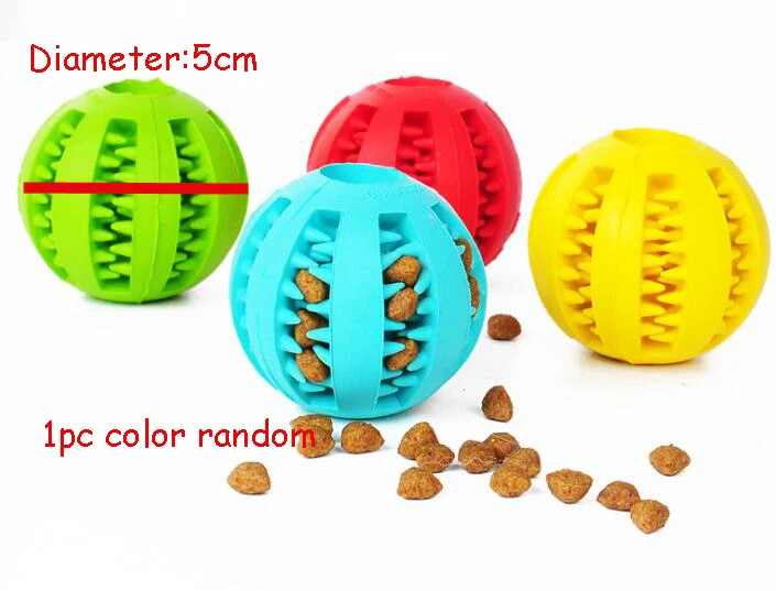 1pc color random Pet интерактивные игрушки для собак резиновые шарики с присоской жевательный зуб чистая еда диспенсер мяч игрушка веревка мяч молярные товары для домашних животных - Цвет: 1pc color random