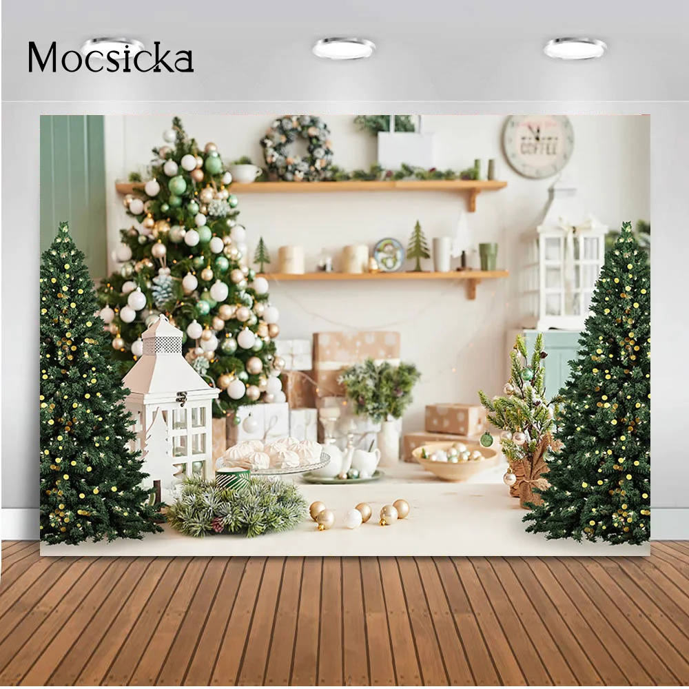 

Christmas Fireplace Photography Backdrop Living Room Kitchen Children Photobooth Background For Photo Studio Christmas Photocall