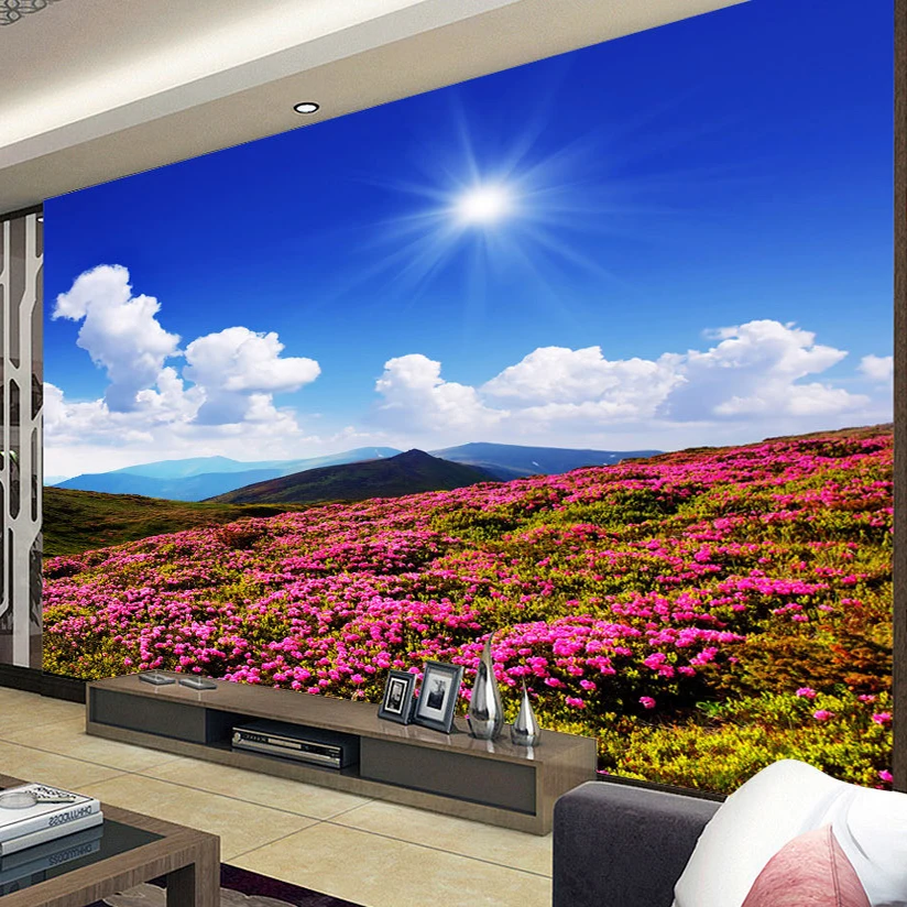 

Drop Shipping Custom Photo Wall Paper 3D Natural Landscape Large Murals Wallpapers For Background Home Decor Murales Para Pared