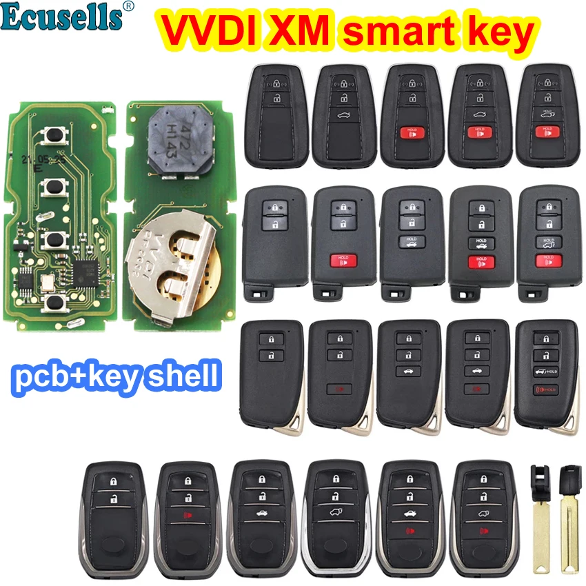 Смарт-ключ Xhorse XM XSTO00EN 4D и 8A смарт-ключ PCB для Toyota/Lexus VVDI ключ инструмент поддержка
