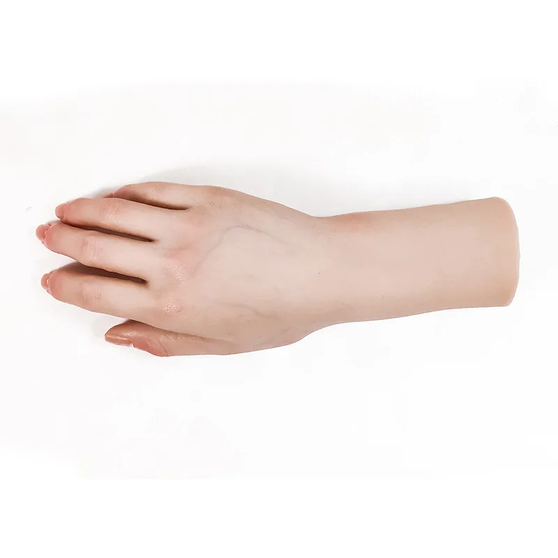 Weibliche Hand Modell Silikon Angepasst Schönheit Lebensechte Hand für Schießen Requisiten Kunstwerk Dekoration Display Gefälschte Nail art TGZS02 – Detail 18