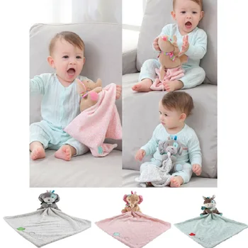 

Baby Infant Appease Towel Soft Plush Comforting Toy Pacify Towel Appeasing Towel Cute Cartoon Animal Handkerchief