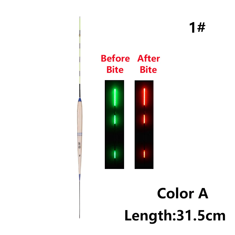 Умный поплавок для рыбалки, сигнализация для укуса рыбы, приманка для укуса, гравитационный Сенсор, светодиодный Изменение цвета освещения, автоматический ночной электронный буй - Цвет: Color A - 1