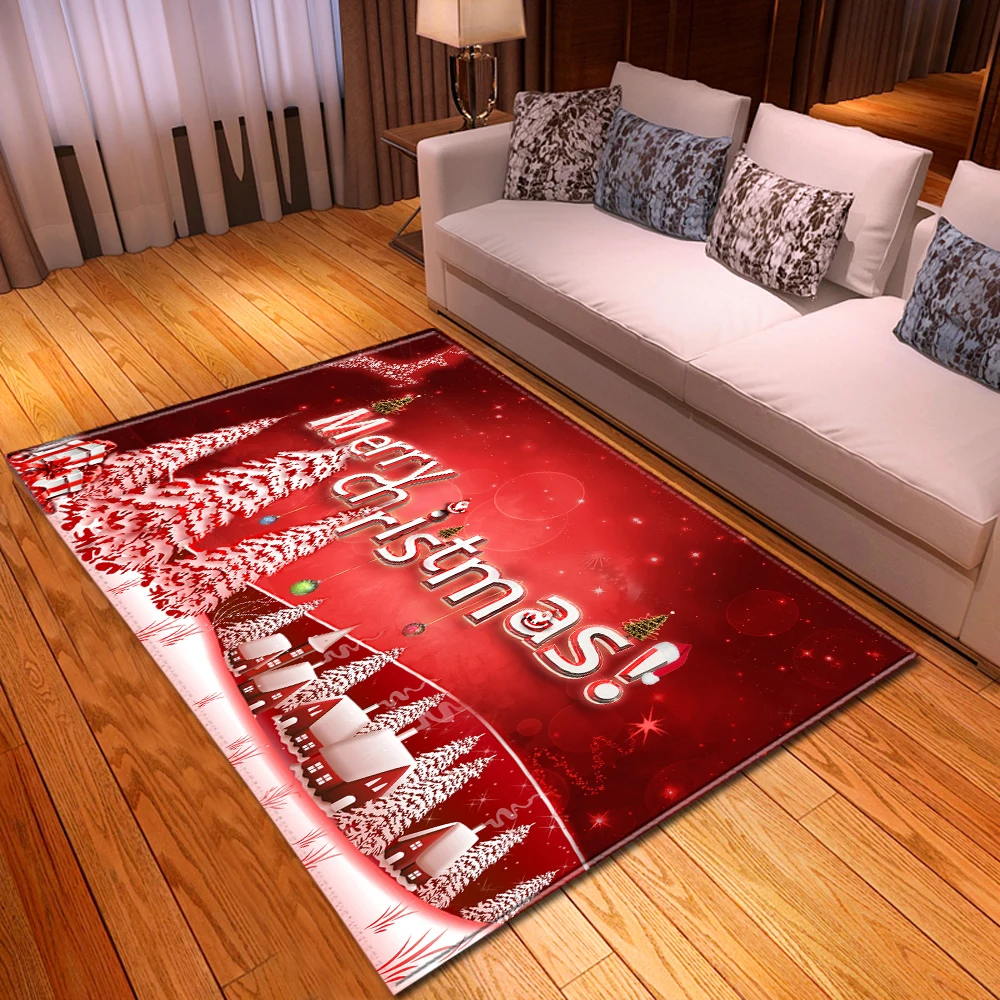 

Christmas Cedar 3D Floor Area Rug Children Bedroom Decor Rug Kids Play Mat Balcony Kitchen Corridor Rug and Carpet for Living Ro