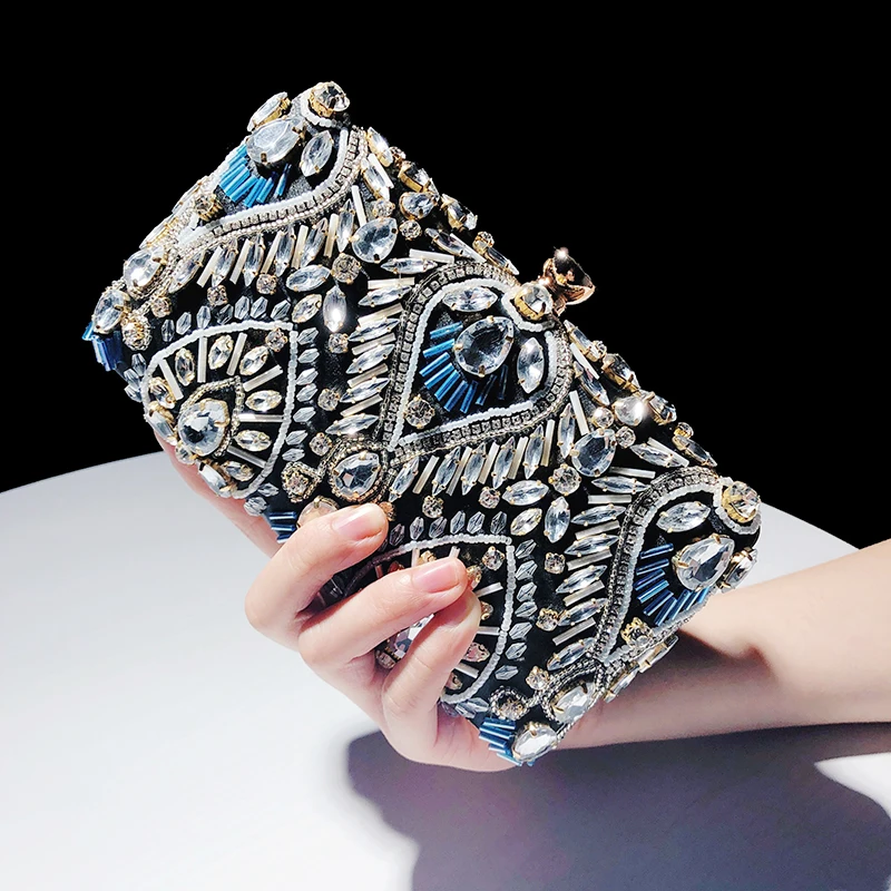 

Xianjian vintage luxurious beaded purse grab bridal purse party handbag bag purse stylish handmade purse bag
