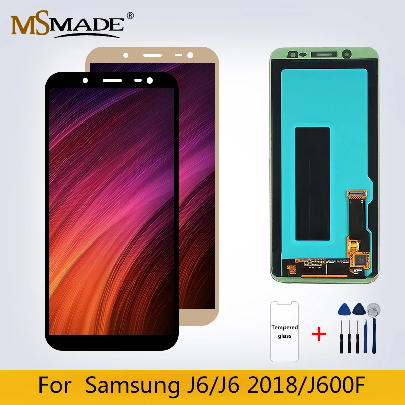 ЖК-дисплей для samsung Galaxy J6 J600 ЖК-дисплей сенсорный экран дигитайзер Запасные части J6 J600F экран дисплей