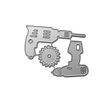 

Electric Drill Combination Metal Cutting Dies Stencil DIY Scrapbooking Album Stamp Paper Card Embossing Craft Decor