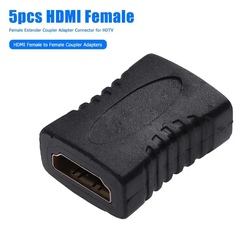 5 шт. HDMI Расширенный адаптер высокоскоростной 1080P HDMI Женский позолоченный интерфейс ПВХ внутренняя изоляция муфта