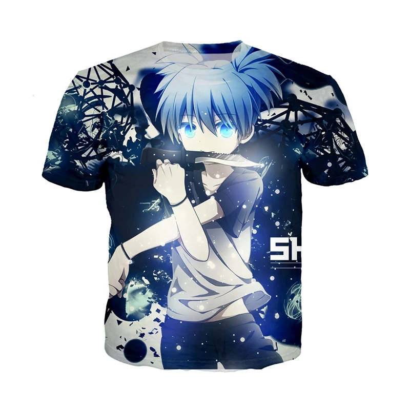 SONSPEE Новый 3D Imprimir унисекс аниме Assassinato классная Shiota Nagisa Luffy camiseta футболка Verão pulóver