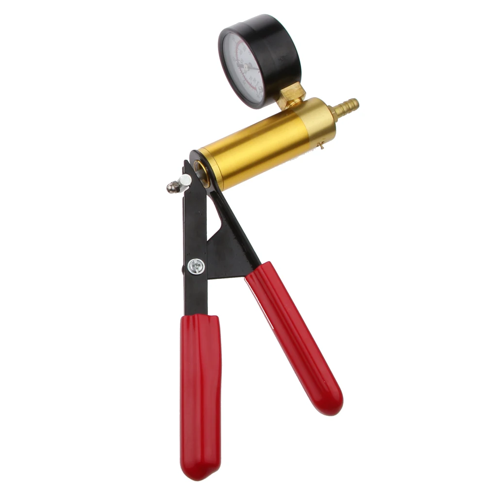 Brake Fluid Bleeder Handy Hand Held Vacuum Brass Pump Tester Kit + Adapters