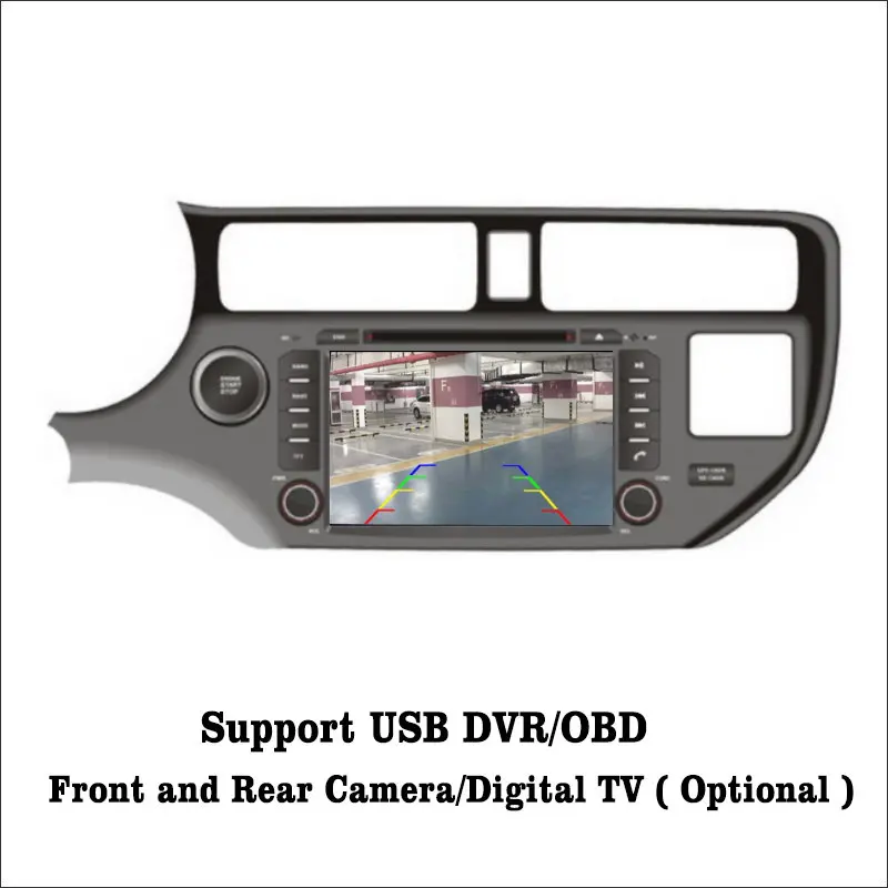Liislee Android 7 1 2G RAM для Kia Rio/Pride/K2 автомобильное радио Аудио Видео Мультимедиа DVD плеер