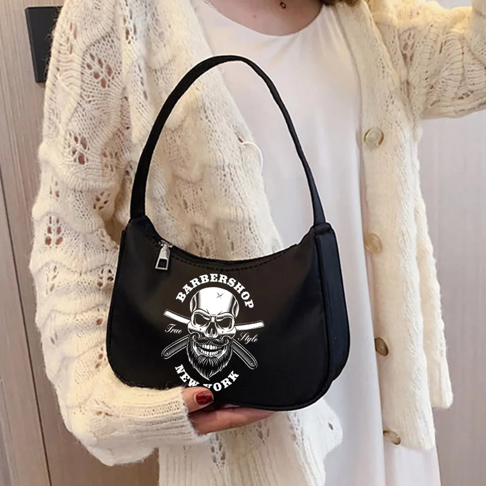 Fashion Trend Women'S Bag Commuter Shoulder Bag Handbag Gothic Punk Skull Pattern Print Fashion Underarm Bag Black Cosmetic Bag 51 Fashion Trend Women'S Bag Commuter Shoulder Bag Handbag Gothic Punk Skull Pattern Print Fashion Underarm Bag Black Cosmetic Bag