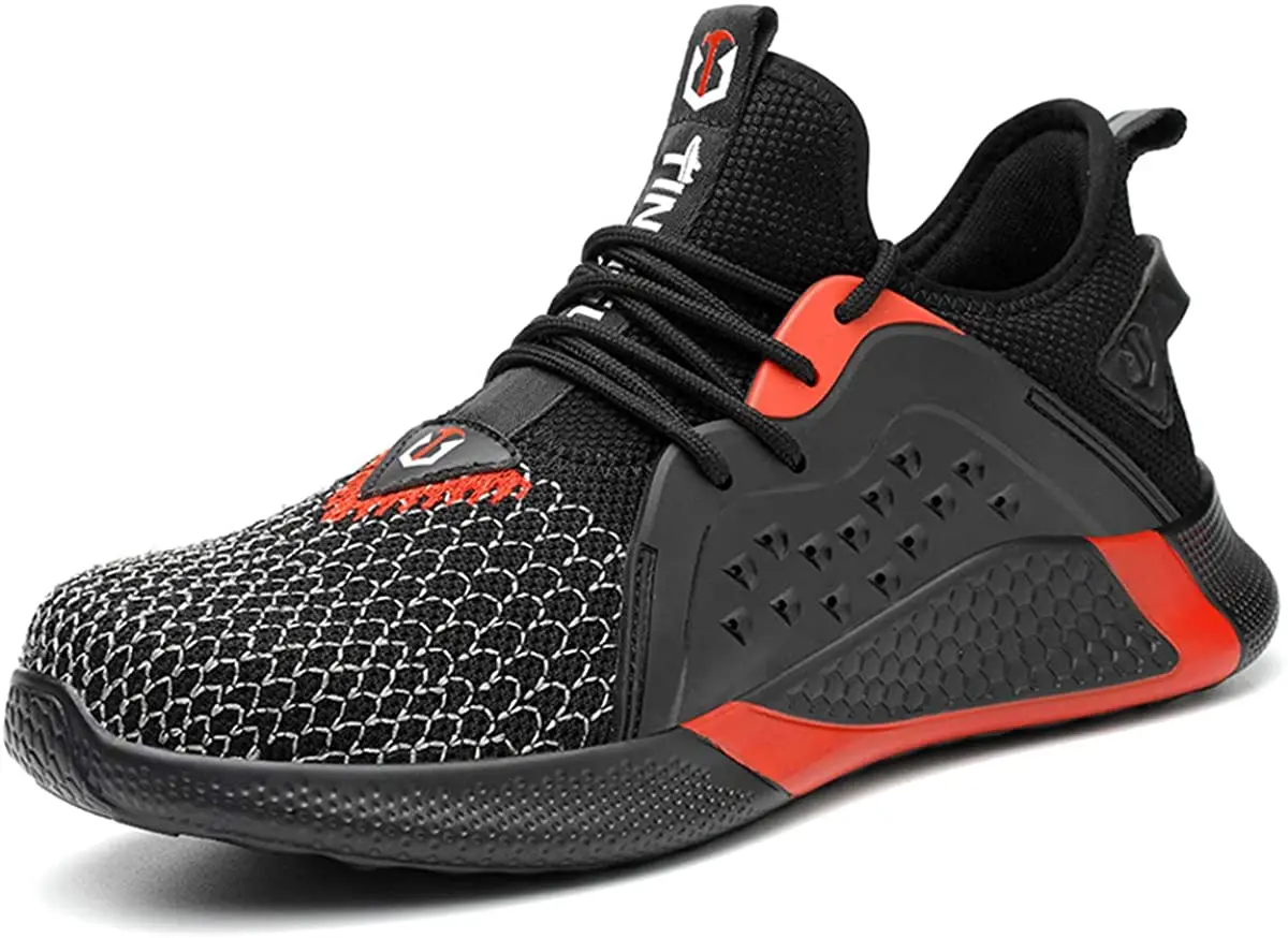 Защитные кроссовки со стальным носком для мужчин и женщин легкая обувь