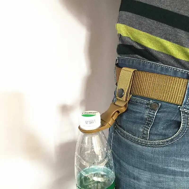 Carabiner Outdoor Hike Cycling Water Bottle Holder Hook Backpack Hanger Hook Camp Clip