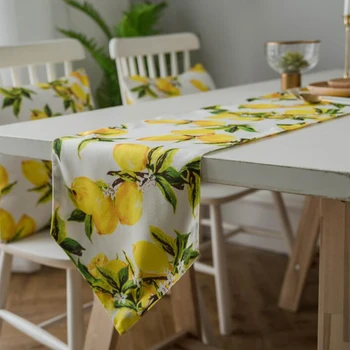 

Lemon Printing Garden Plant Dining Table Tv Cabinet Coffee Table Double Placemat Bed Flag Birthday Party Tablecloth