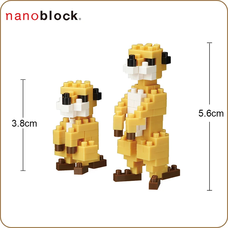 NBC203 Nanoblock MEERKAT строительные блоки игрушки Мини коллекция 100 шт 12 лет