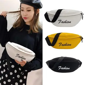 

Hot Sale Waist Packs Fashion Fanny Chest Messenger Bags Solid Color Letters Casual Pouch Women Zipper Belt Purse Shopping