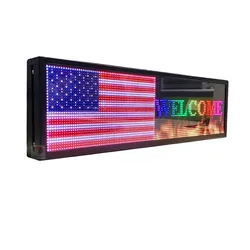 26x 8 polegadas placa de propaganda p5 interior colorido display de led com rolagem texto vermelho verde azul branco amarelo e azul outdoor