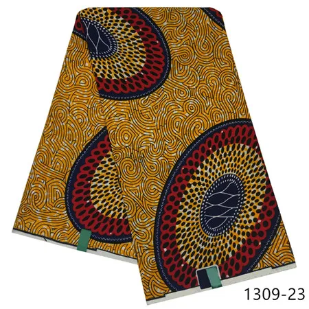 african wax fabric kent fabrics 6yards ankara african wax prints wholesale cotton ghana wax fabric for dress 1309 - Цвет: 1309-23
