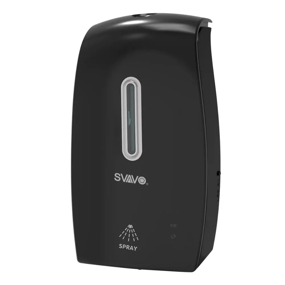 SVAVO настенный автоматический дозатор мыла из пены бесконтактный датчик настенный дозатор мыла для ванной комнаты Кухня отель - Цвет: Spray-Black