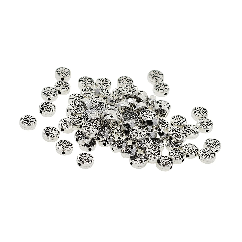 50 pcs Tree of Life Charms Pendant Bead DIY Crafting Gift Jewelry Findings  for necklaces bracelets earrings
