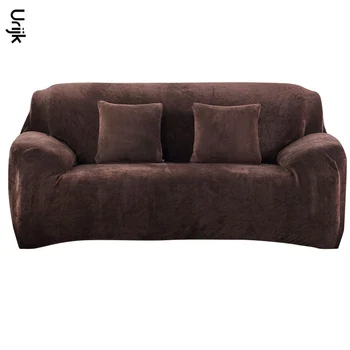 

1PC Flannel Slipcovers Sofa Covers For Living Room Stretch Furniture Covers Loveseat One Two Three Four Seats Sofa Cover