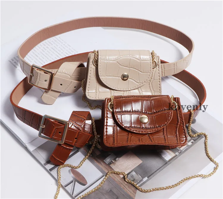 Vintage Waist Bag Lipstick Purse Bolsa Feminina Women Mini Crossbody Bag Pu leather Shoulder Bags Fashion Belt Bags For Women