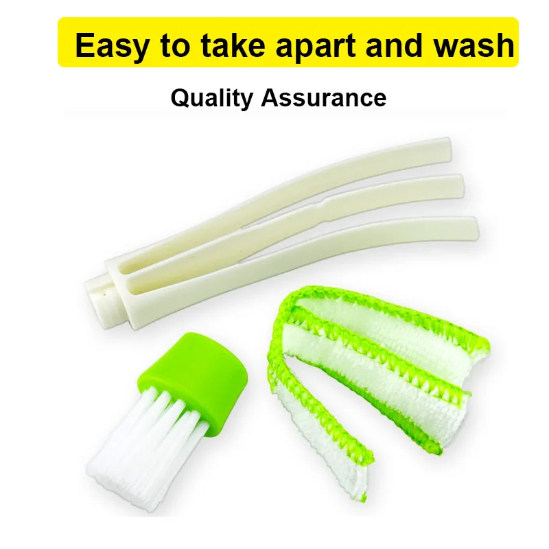 Car-styling Auto Accessories 2 In 1 Car Air-conditioner Outlet Cleaning Tool Long Durable Multi-purpose Duster Brush Cleaner