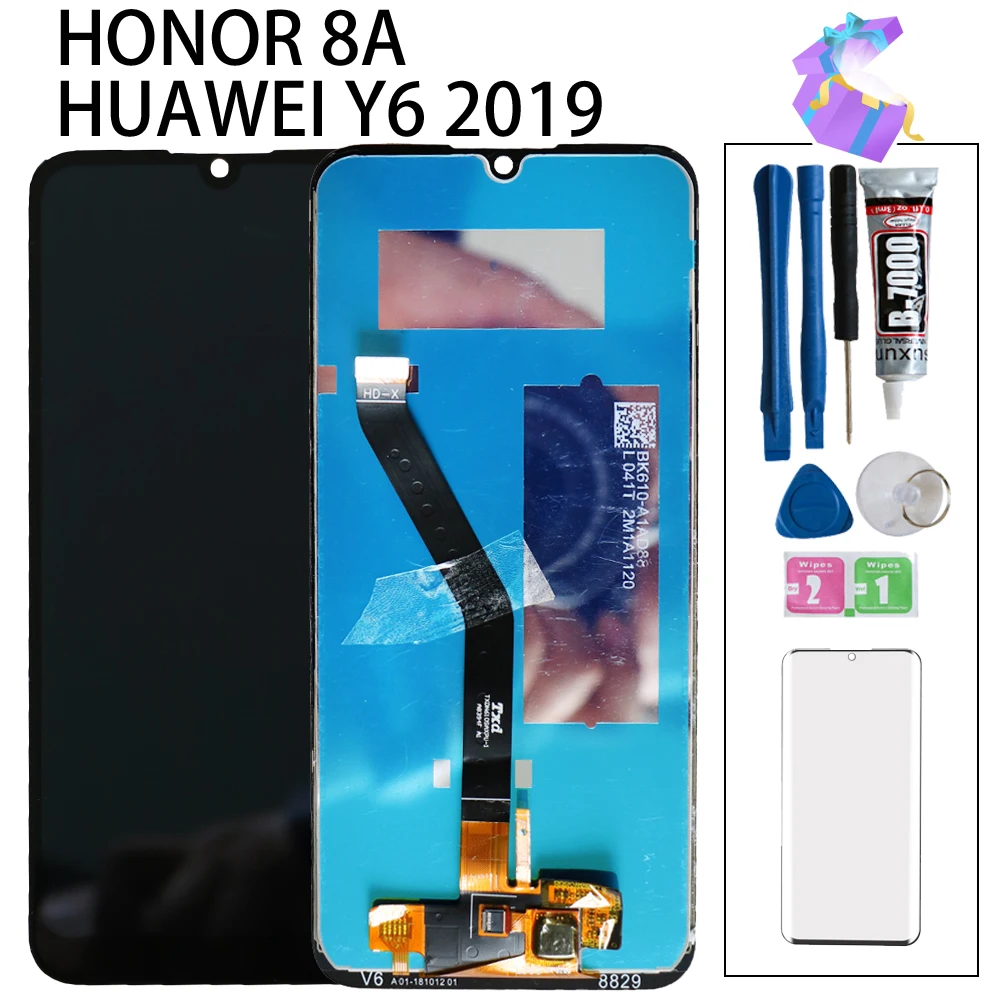 1 шт. для huawei honor 8A JAT-LX1 Полный ЖК-дисплей в сборе с сенсорным экраном стекло дигитайзер полный