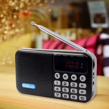 

Portable Bluetooth Speaker Wireless Column Loudspeaker All-in-one Digital Support TF Card DAB+FM+MP3 Radio Aux Input