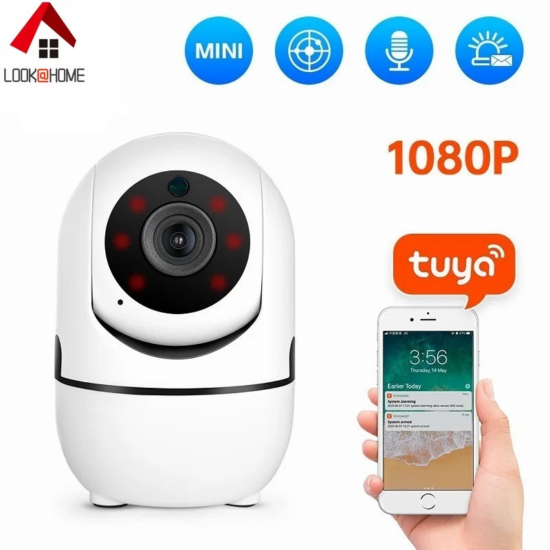 

TUYA 1080P HD WiFi Camera Mini CCTV IP Camera 2.0MP Full Color Surveillance Security Camera Motion Detect 5V Power TUYA APP View