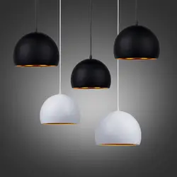 Промышленный стиль простой металлический шар светодиодный E27 подвесные светильники Современный Кафе Ресторан свет подвесные светильники