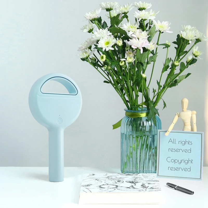 

Personal Fan Handheld Bladeless Fan Cooler Rechargeable Electric Fan Wireless Desktop Fan For Home Office Travel Camping Hiking