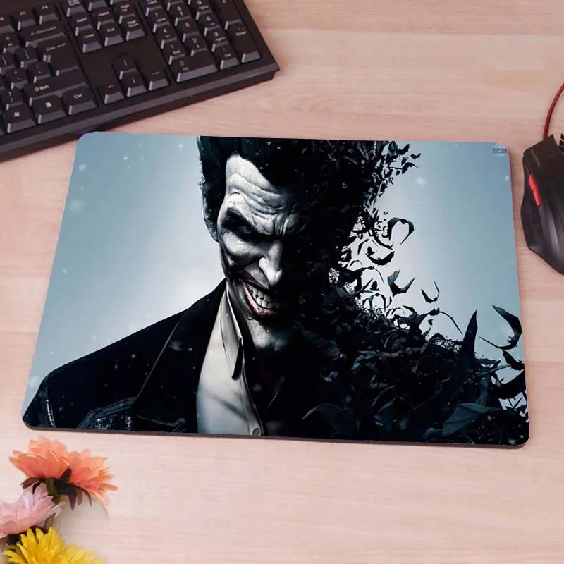 Batman Arkham City, Joker, Heath Ledger игровая мышь для геймера Mause коврик для мыши резиновый Нескользящий Резиновый Коврик - Цвет: 18X22CM